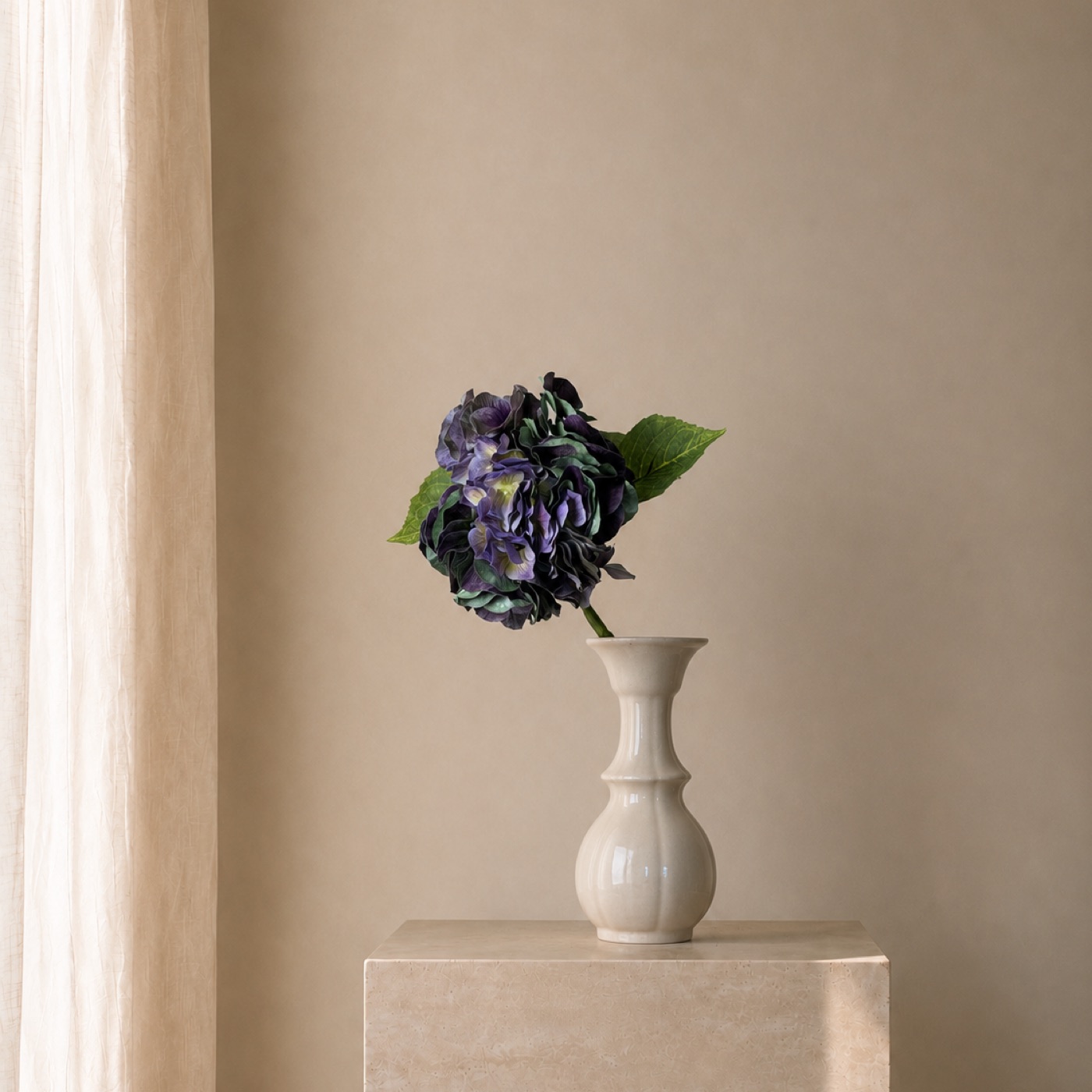 Indigo Hydrangea Petite Vase