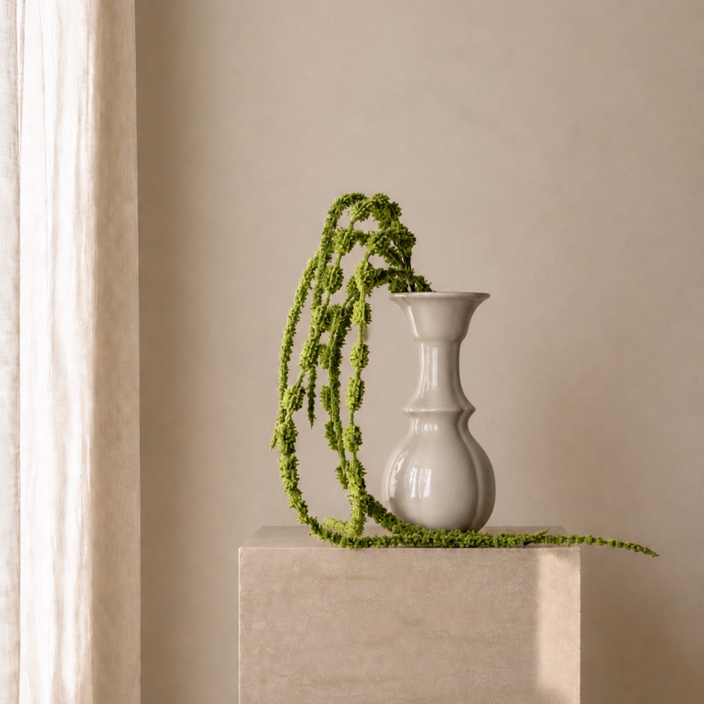 Chartreuse Amaranth Cascade Vase