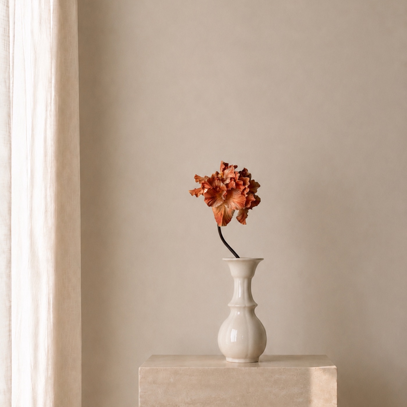Real-Touch Gladiolus Stem (Orange)