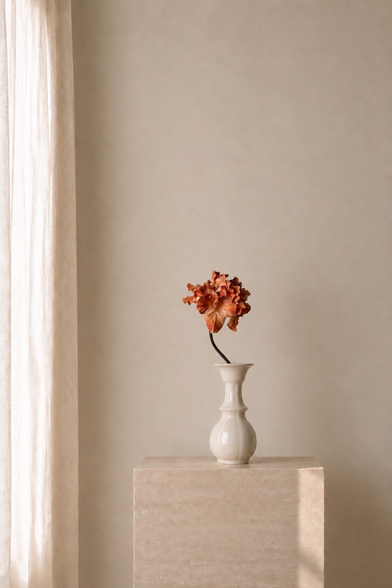 Real-Touch Gladiolus Stem (Orange)
