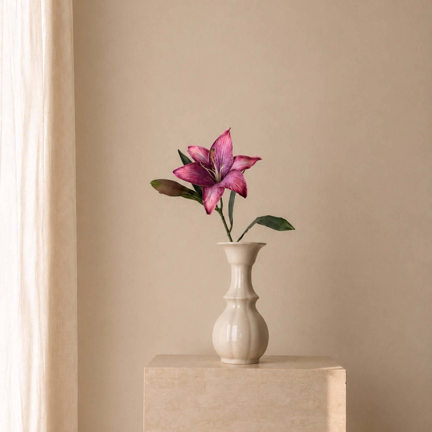 Fuchsia Lily Petite Vase