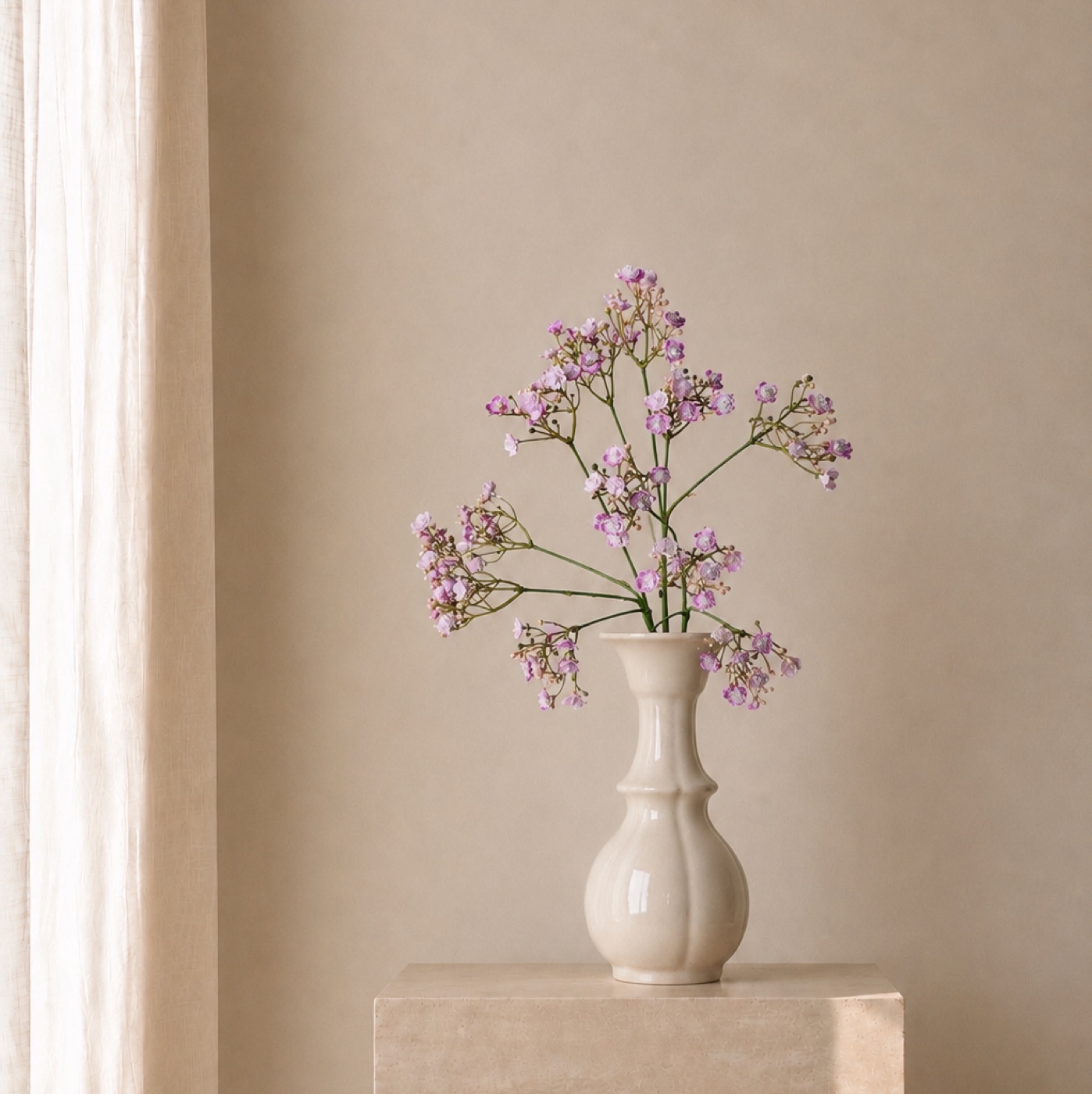 Lilac Blossom Branch Vase