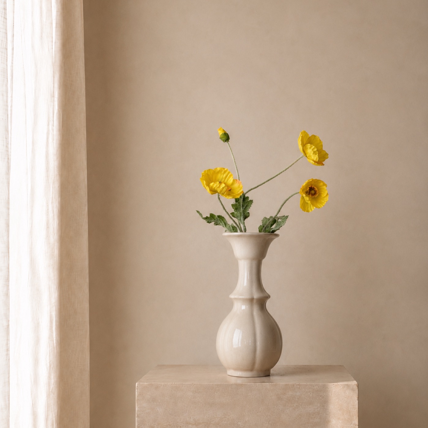 Citron Ranunculus Stem Vase