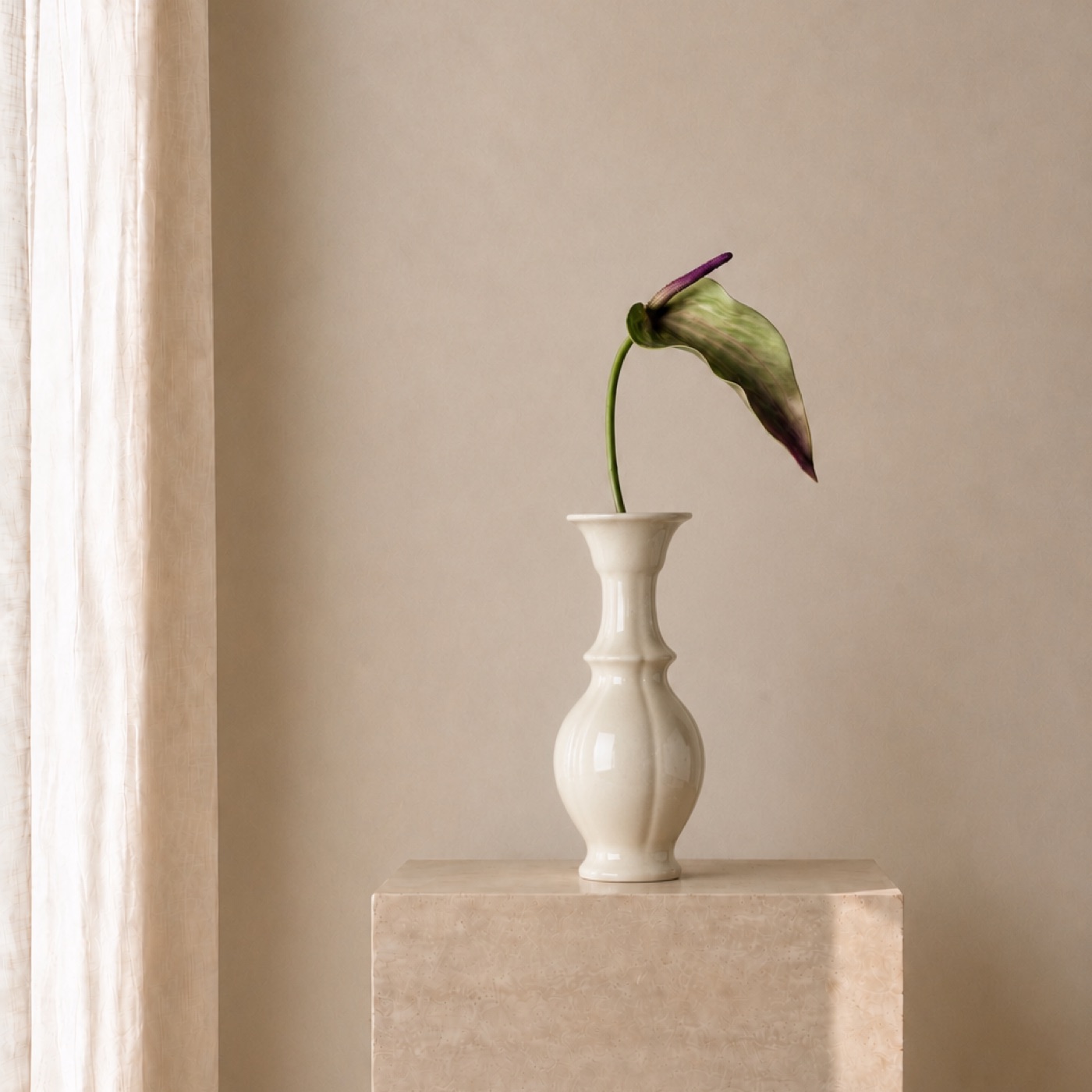 Olive Calla Arc Vase