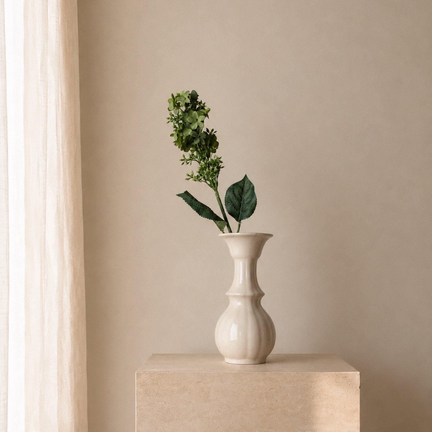 Green Viburnum Petite Vase