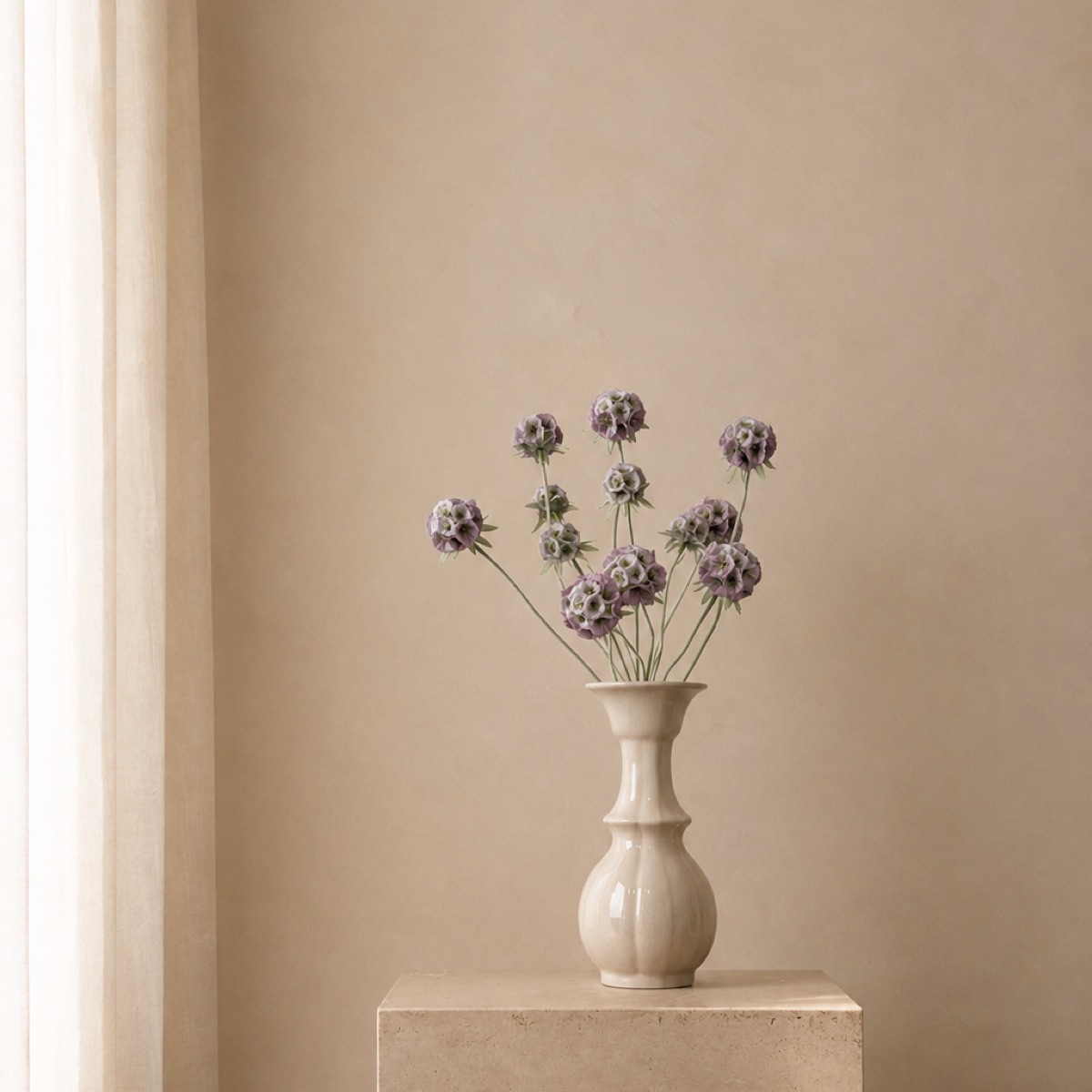 Faux Skimmia Berry Stem (Light Purple) — detail 2