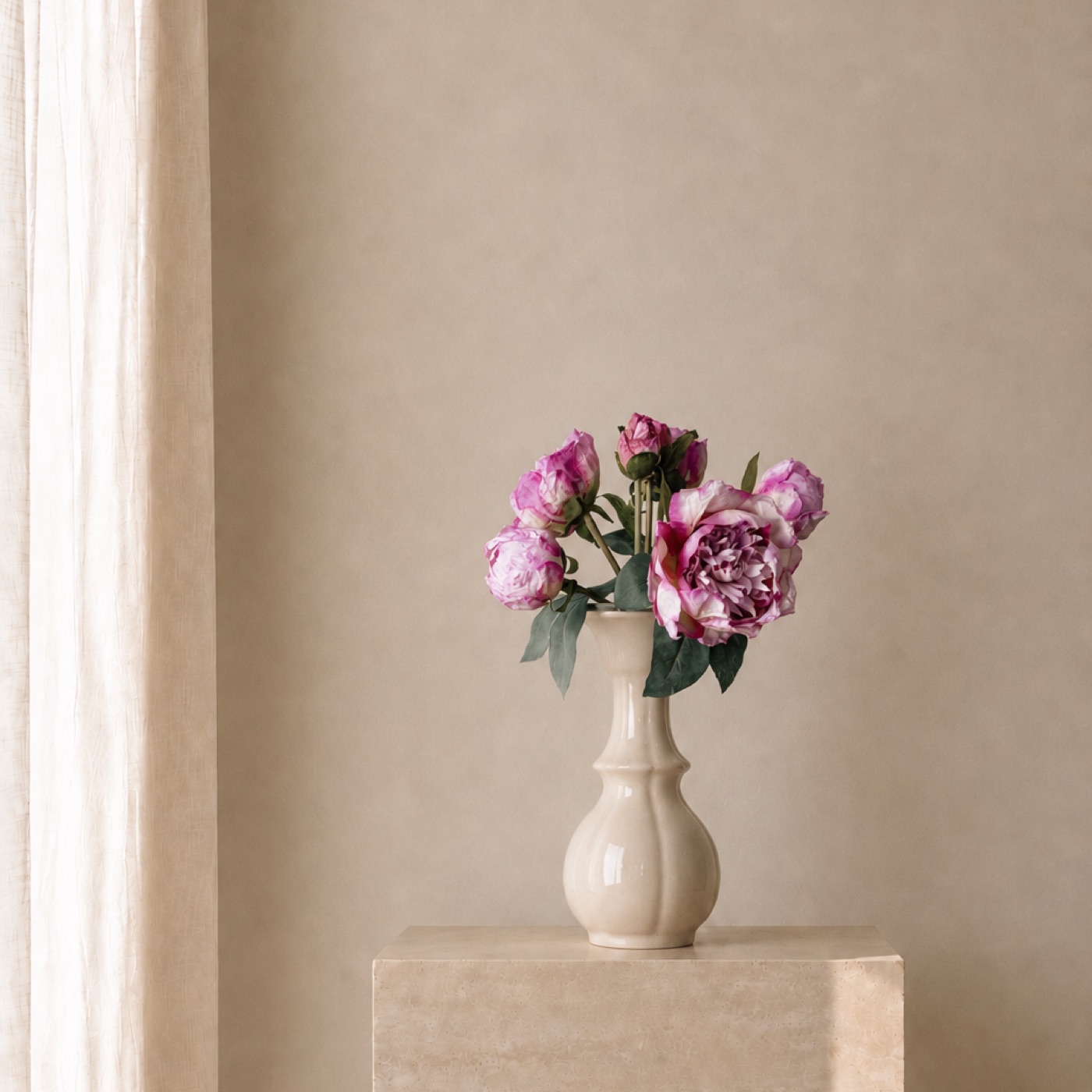 Mauve Peony Petite Vase