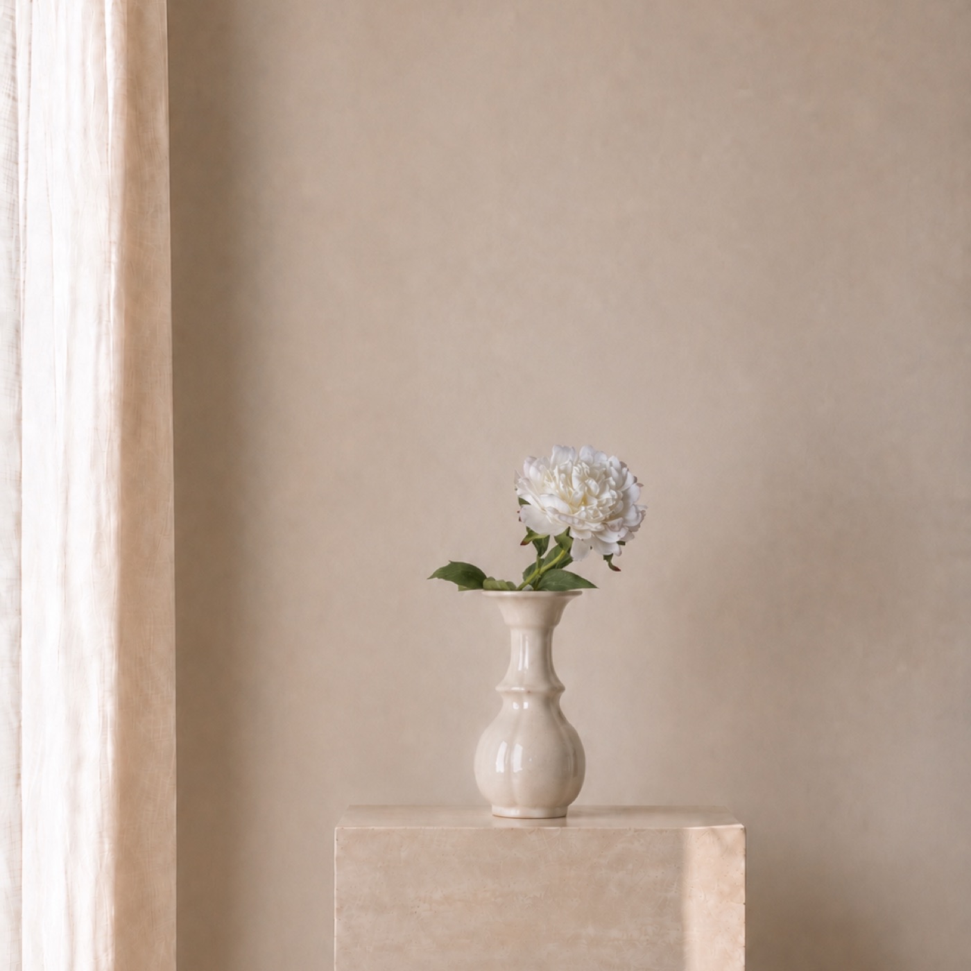 Porcelain Hydrangea Bud Vase