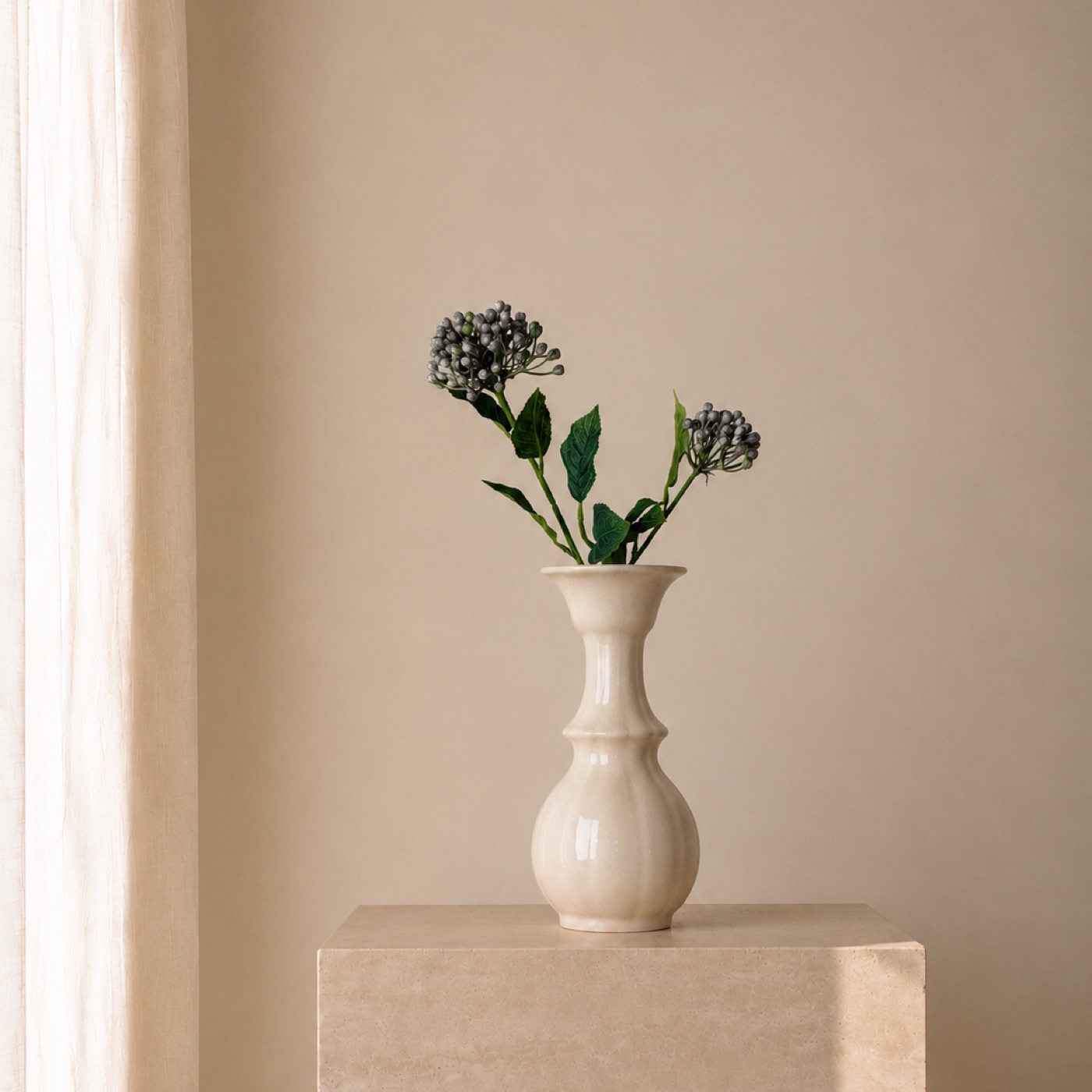 Slate Berry Stem Vase