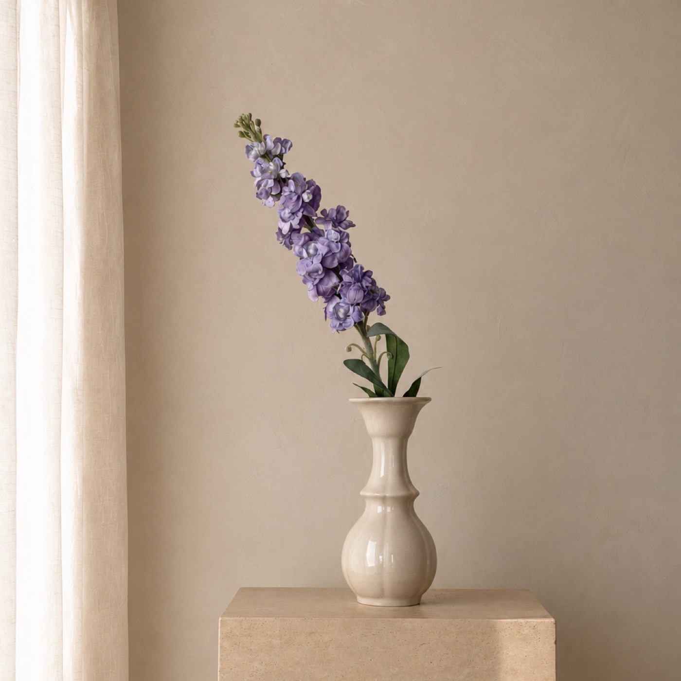 Lavender Delphinium Vase