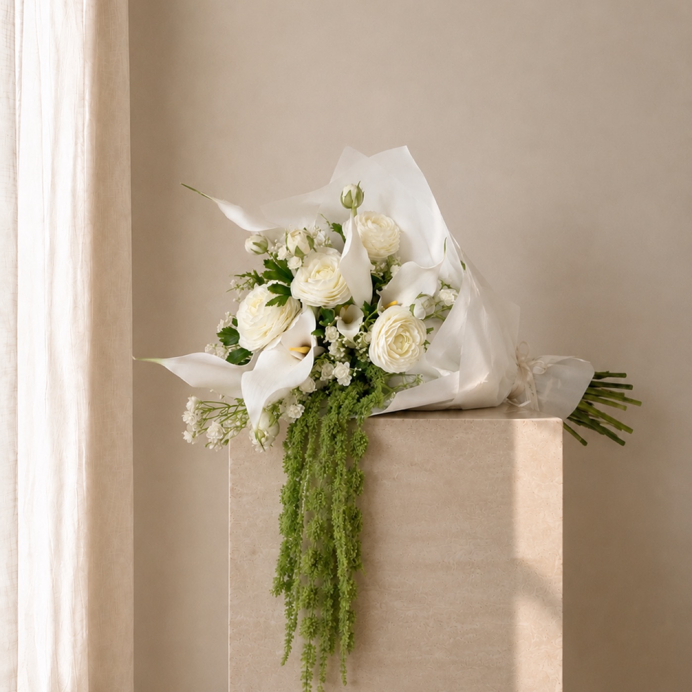 Ivory Amaranth Bridal Bouquet