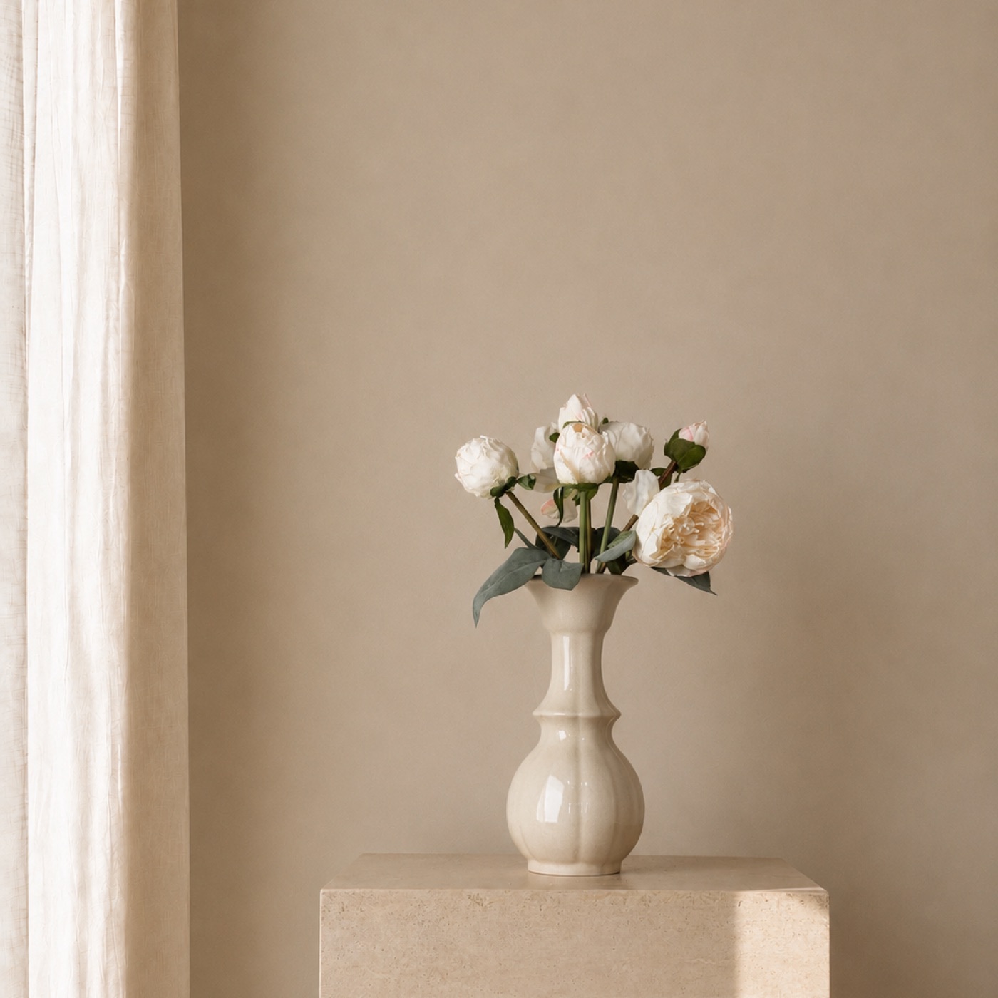 Ivory Rose Posy Vase