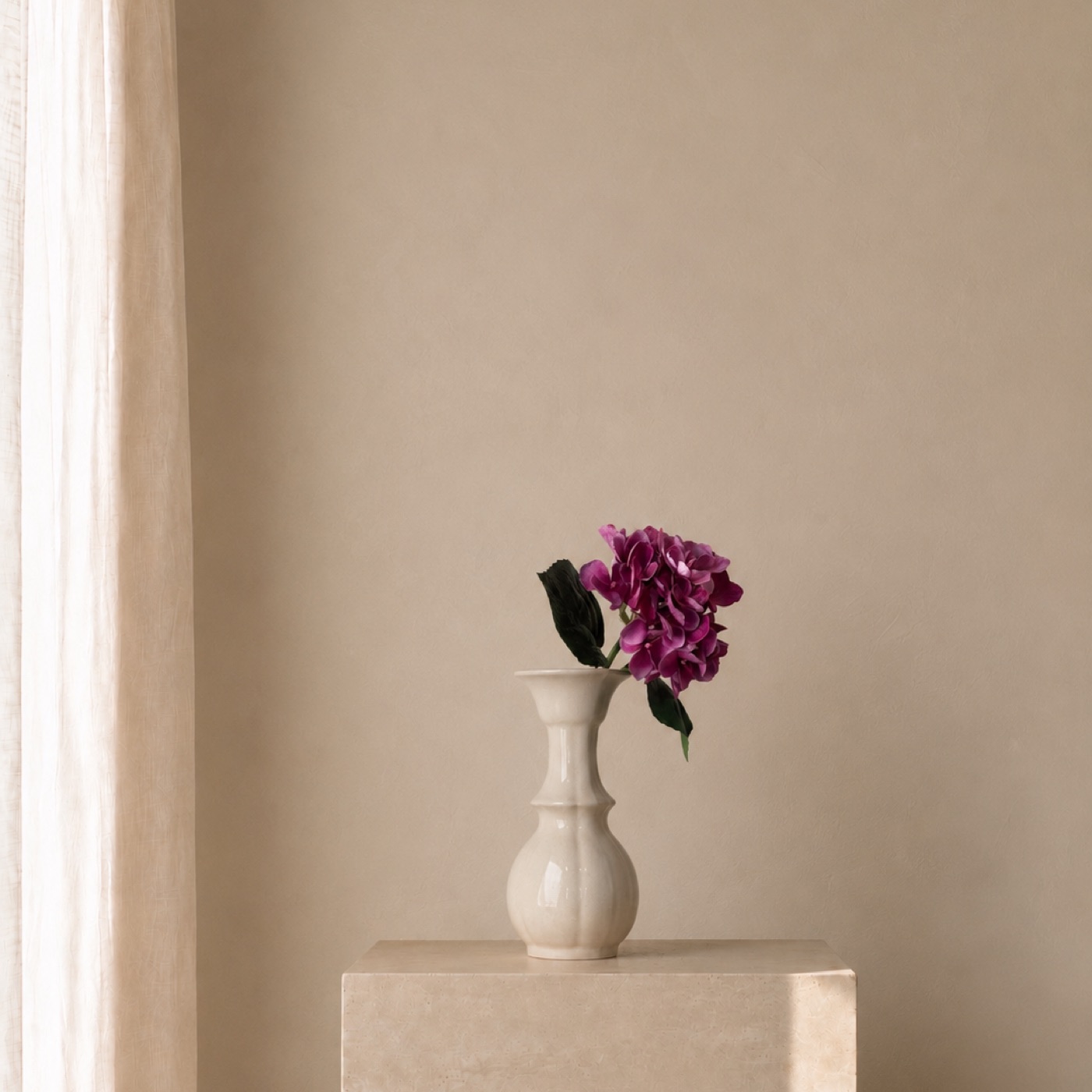 Magenta Hydrangea Bud Vase