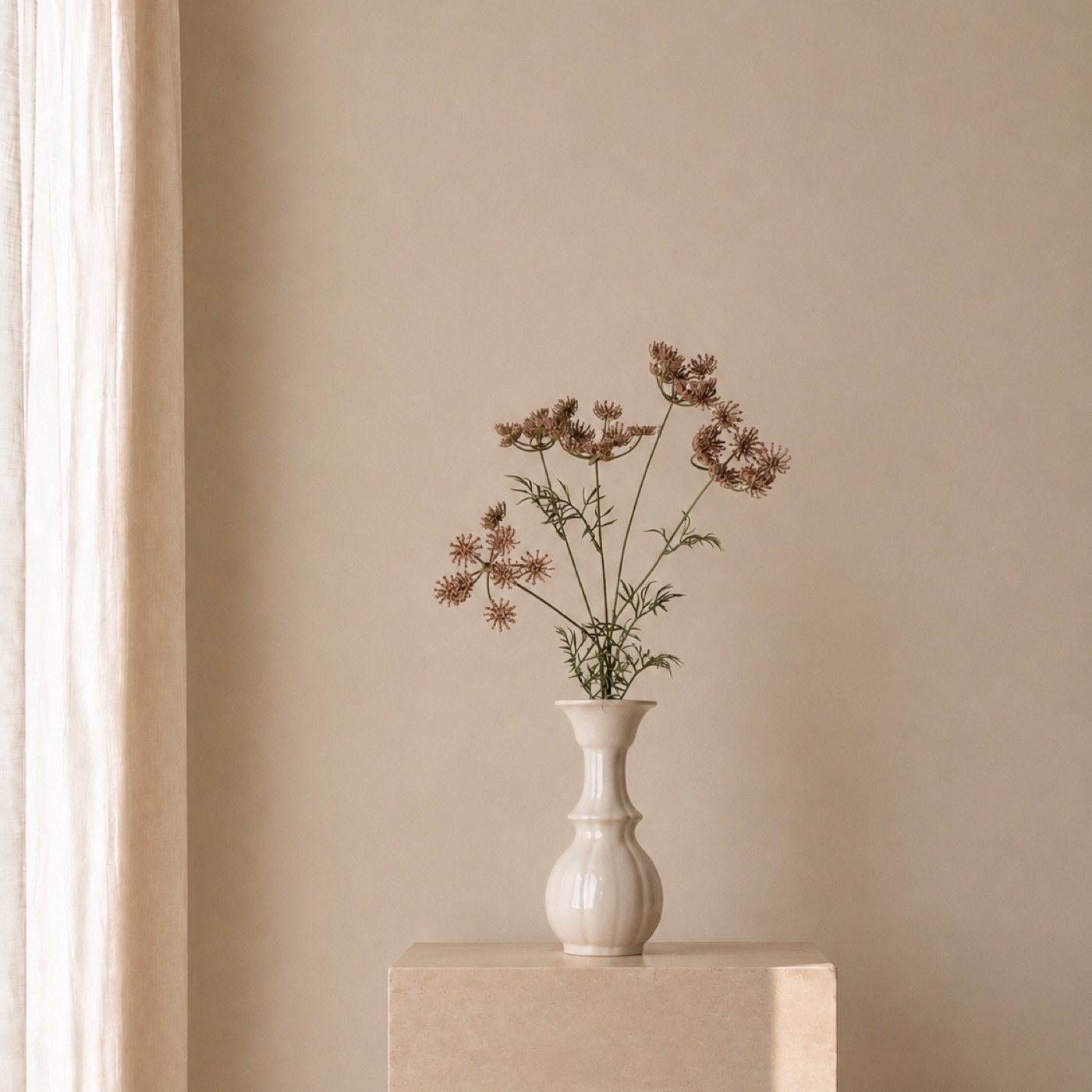 Cocoa Queen Anne Branch Vase