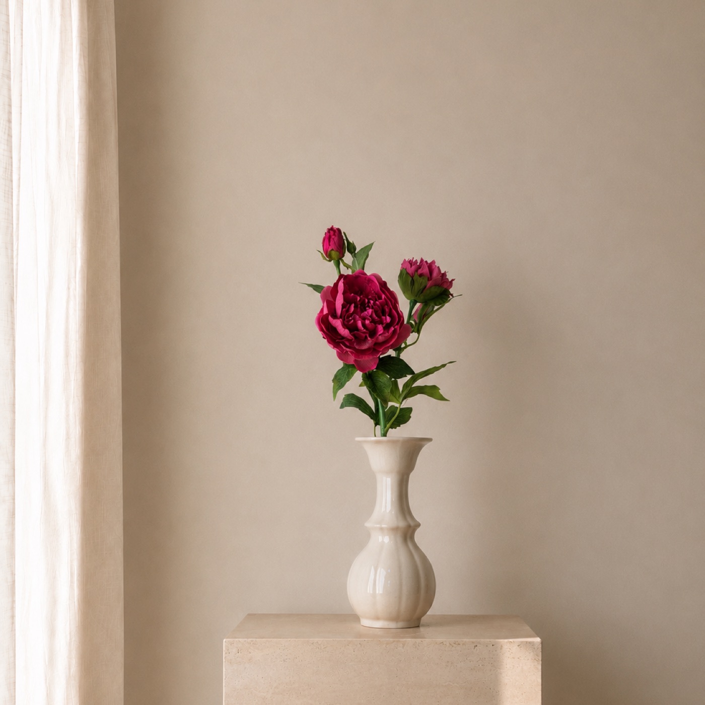Crimson Rose Garden Vase