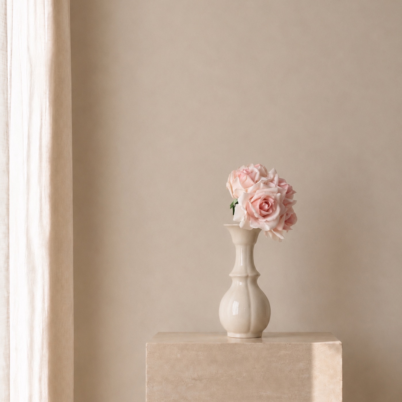 Blush Rose Porcelain Posy