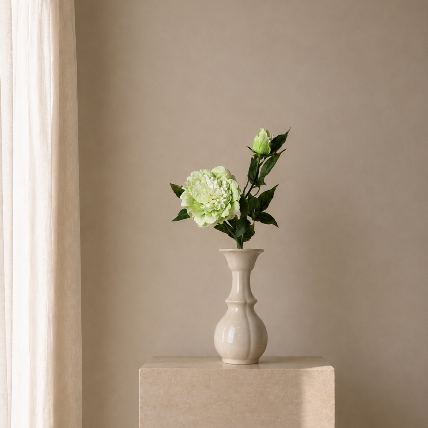 Pistachio Hydrangea Branch Vase