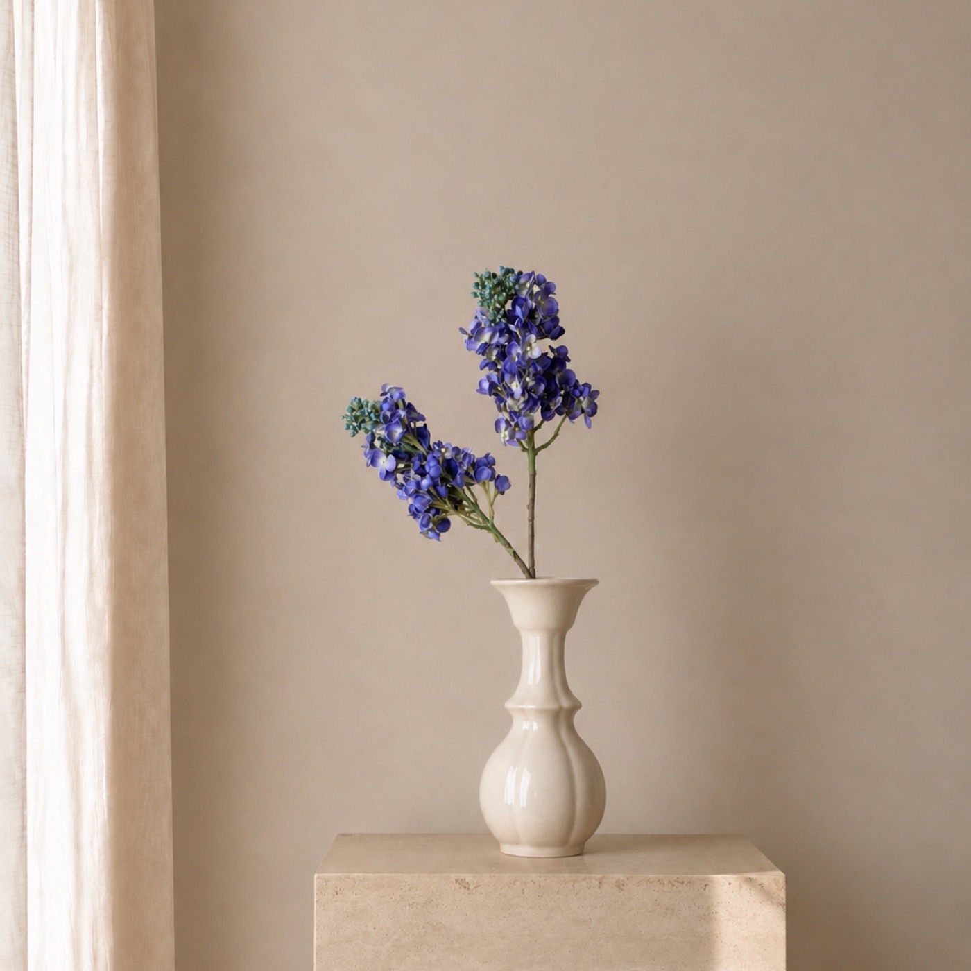 Cobalt Hyacinth Stem Vase