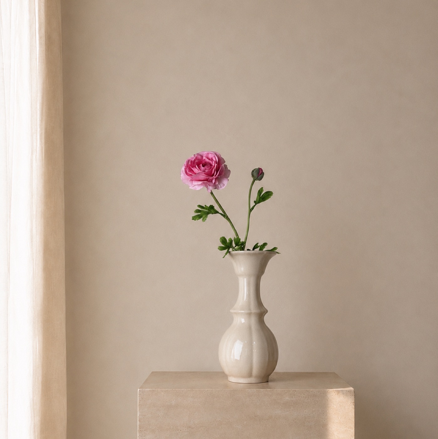 Pink Ranunculus Petite Vase