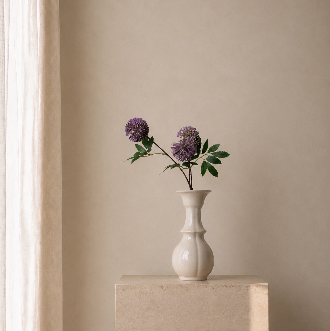 Aubergine Allium Branch