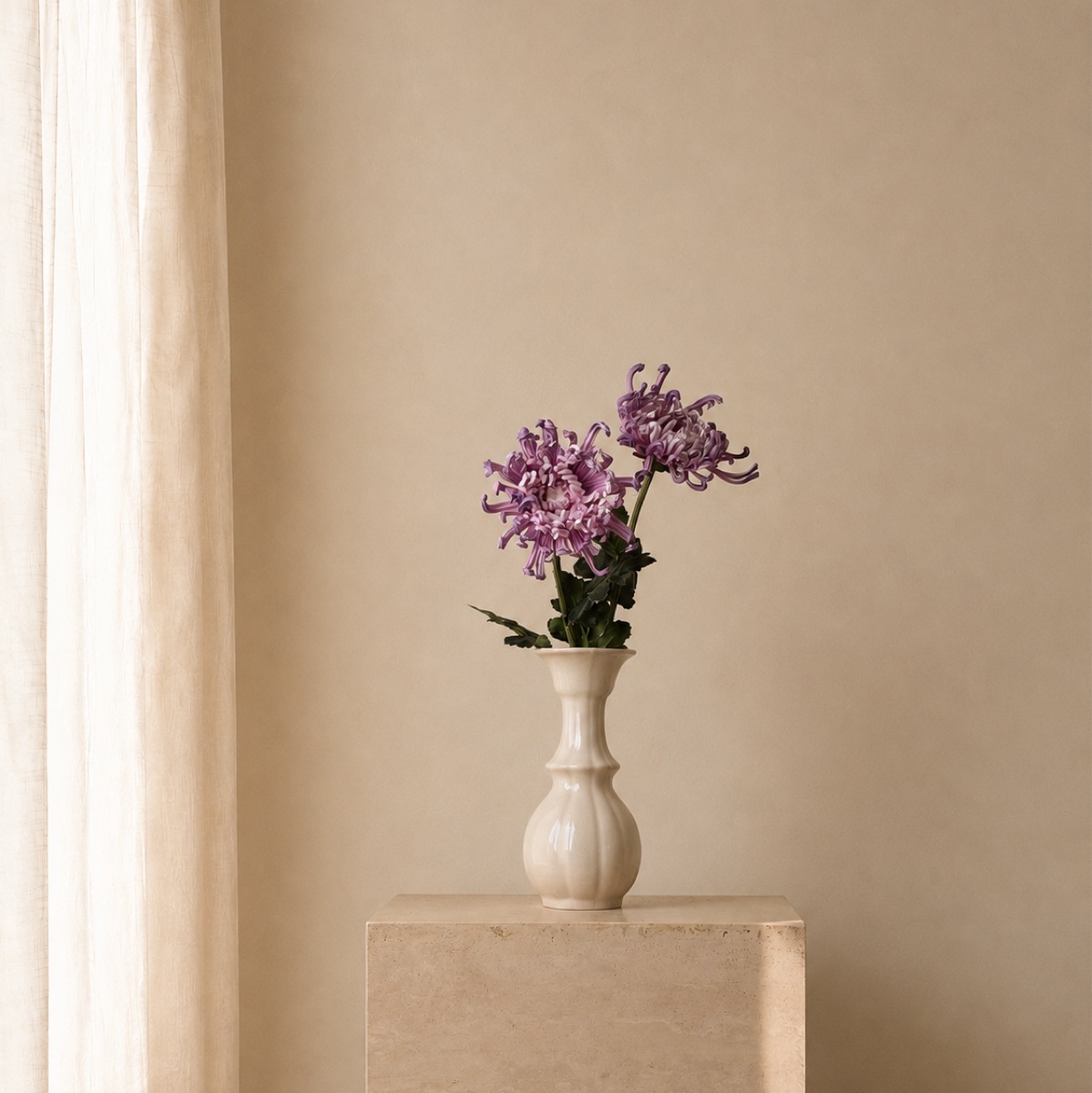 Real-Touch Royal Chrysanthemum Stem (Purple)
