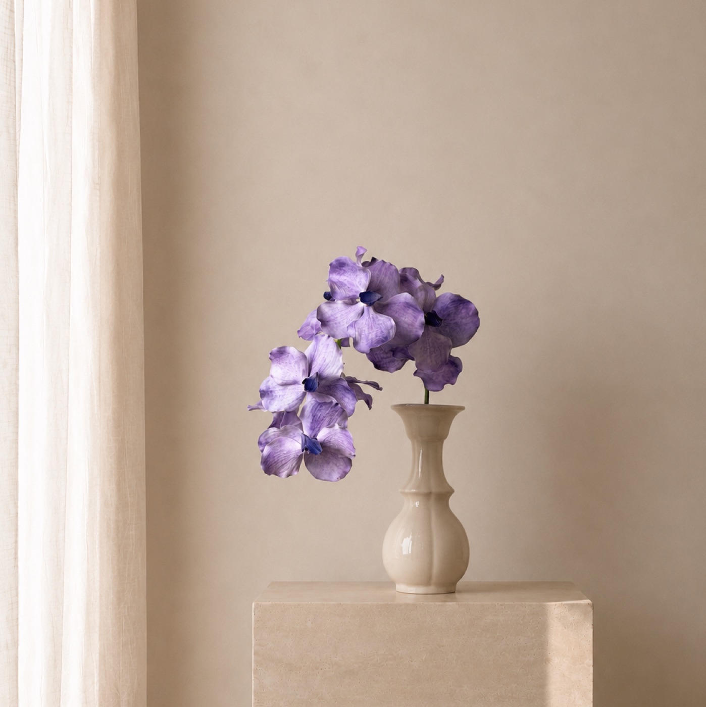 Real-Touch Vanda Orchid Branch, Large (Light Purple)