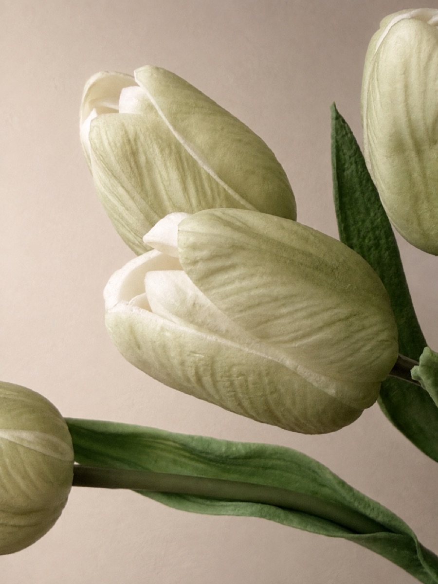Real-Touch Bundled Tulip Stem (Green) — detail 3