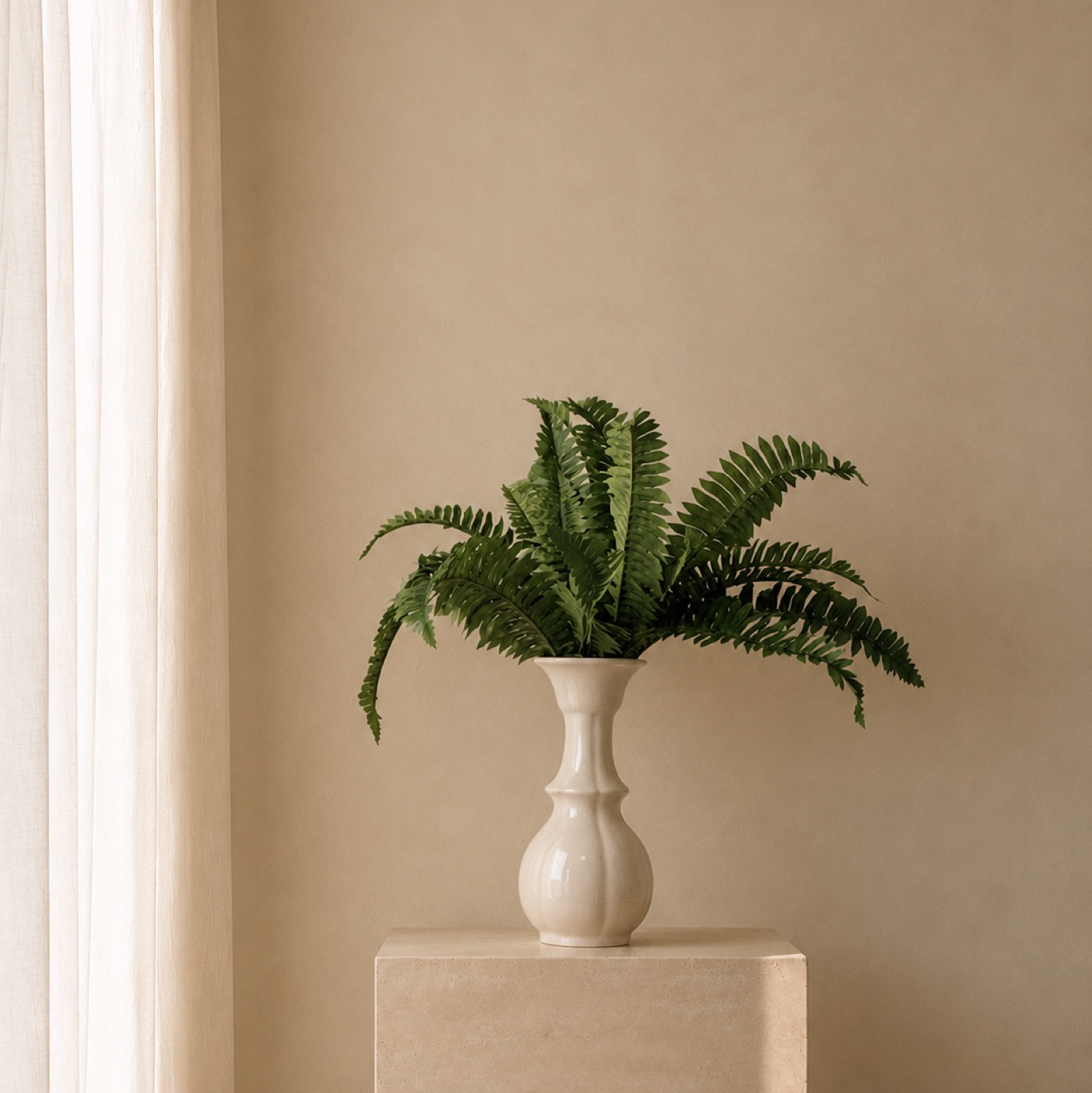 Faux Dark Persian Grass Spray, 20-Leaf (Green)