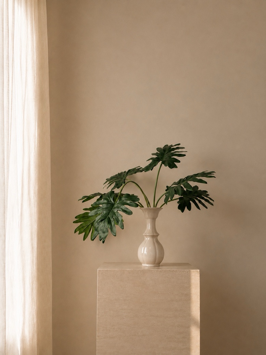 Faux Selloum Philodendron Bundle, 7-Leaf (Green) — detail 2