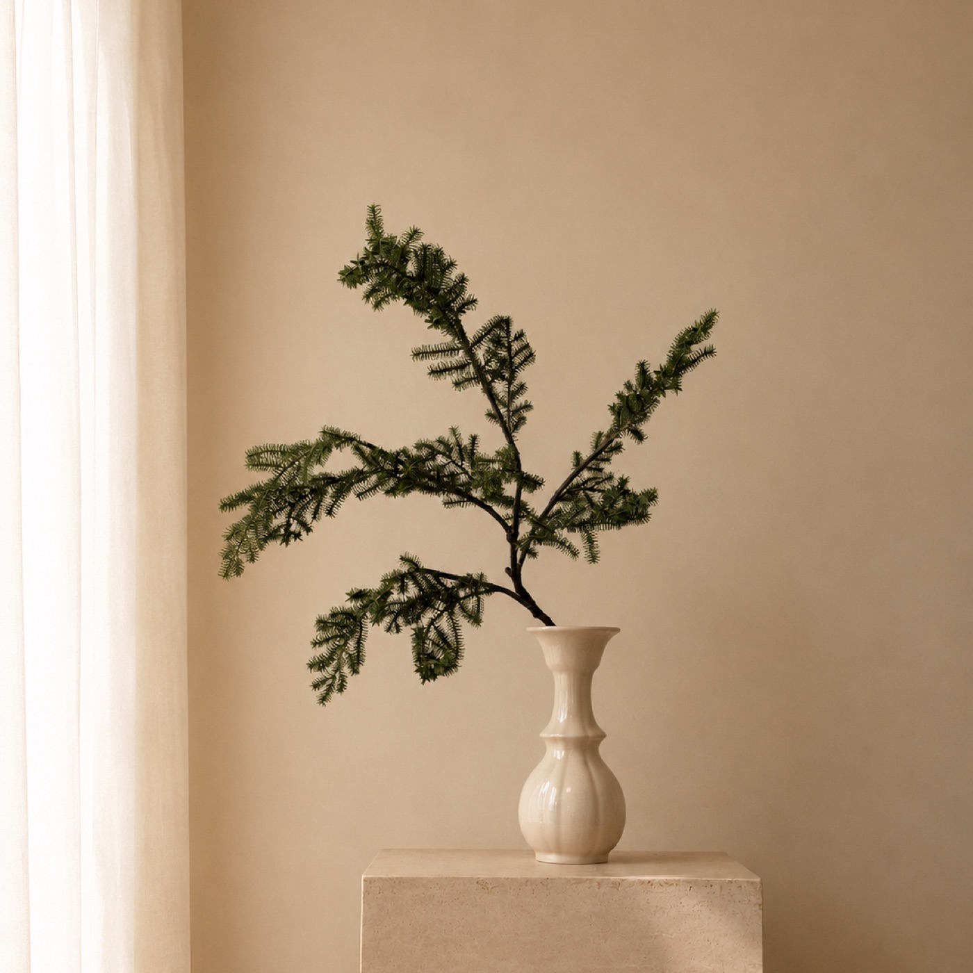 Real-Touch Masson Pine Branch, Medium (Green)