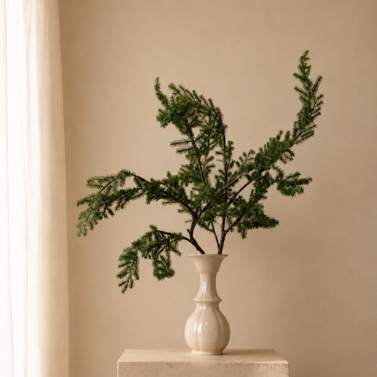 Real-Touch Masson Pine Branch, Medium (Green) — detail 3