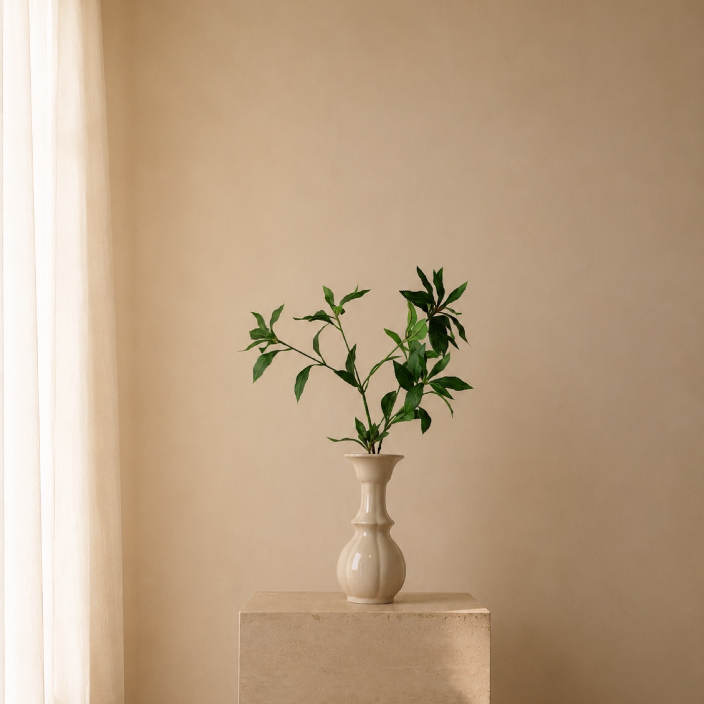 Real-Touch Pieris Branch, Small (3D Green)