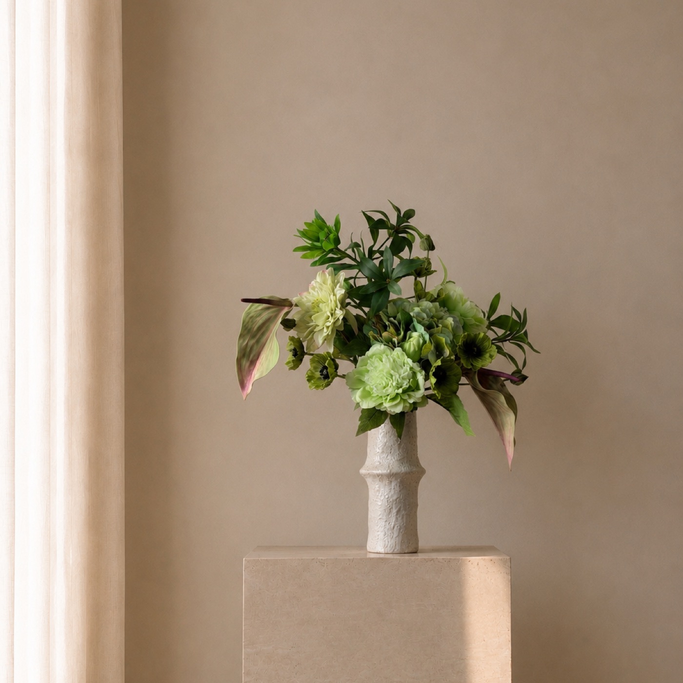 Autumn-Yellow Hydrangea Floral Set