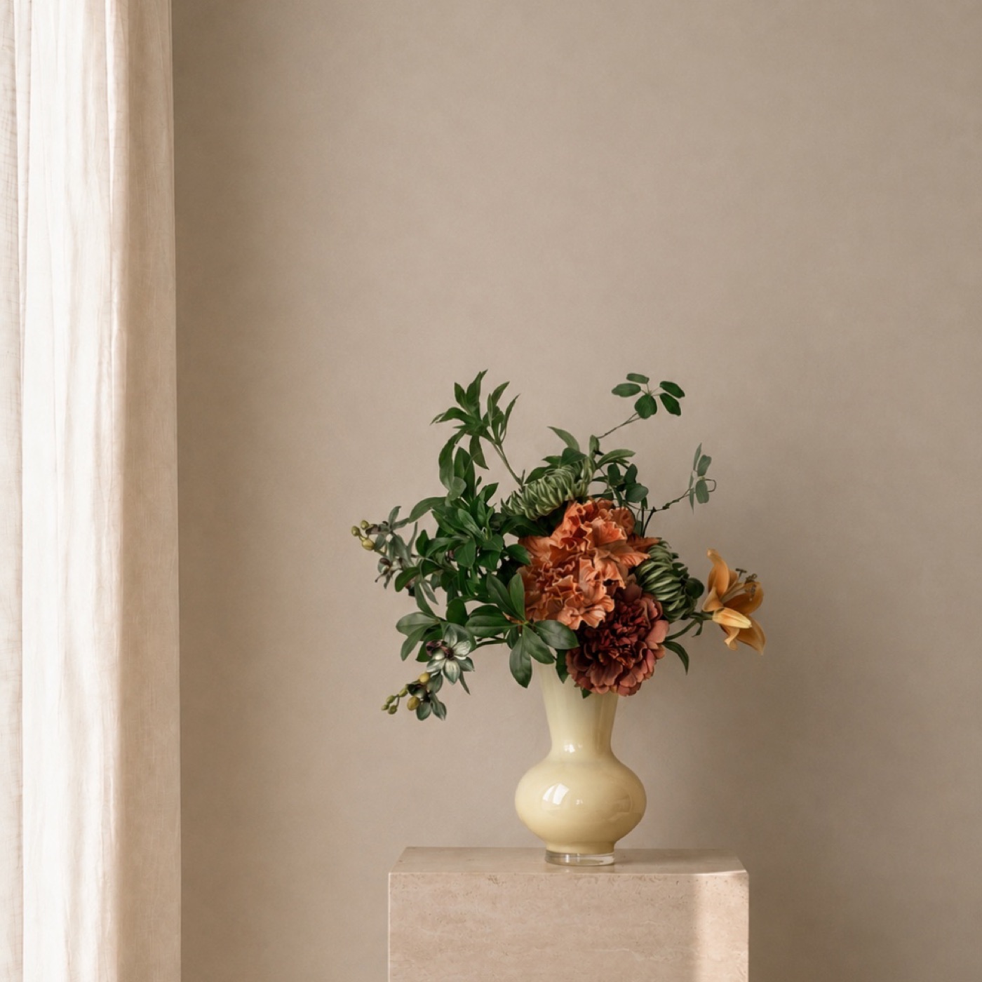 Autumn Lily & Gladiolus Berry Floral Set
