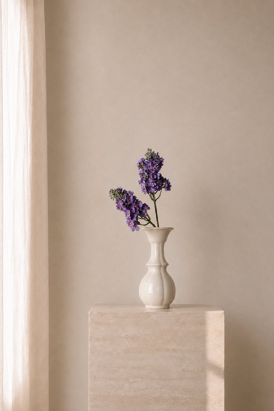 Violet Stock Stem Vase