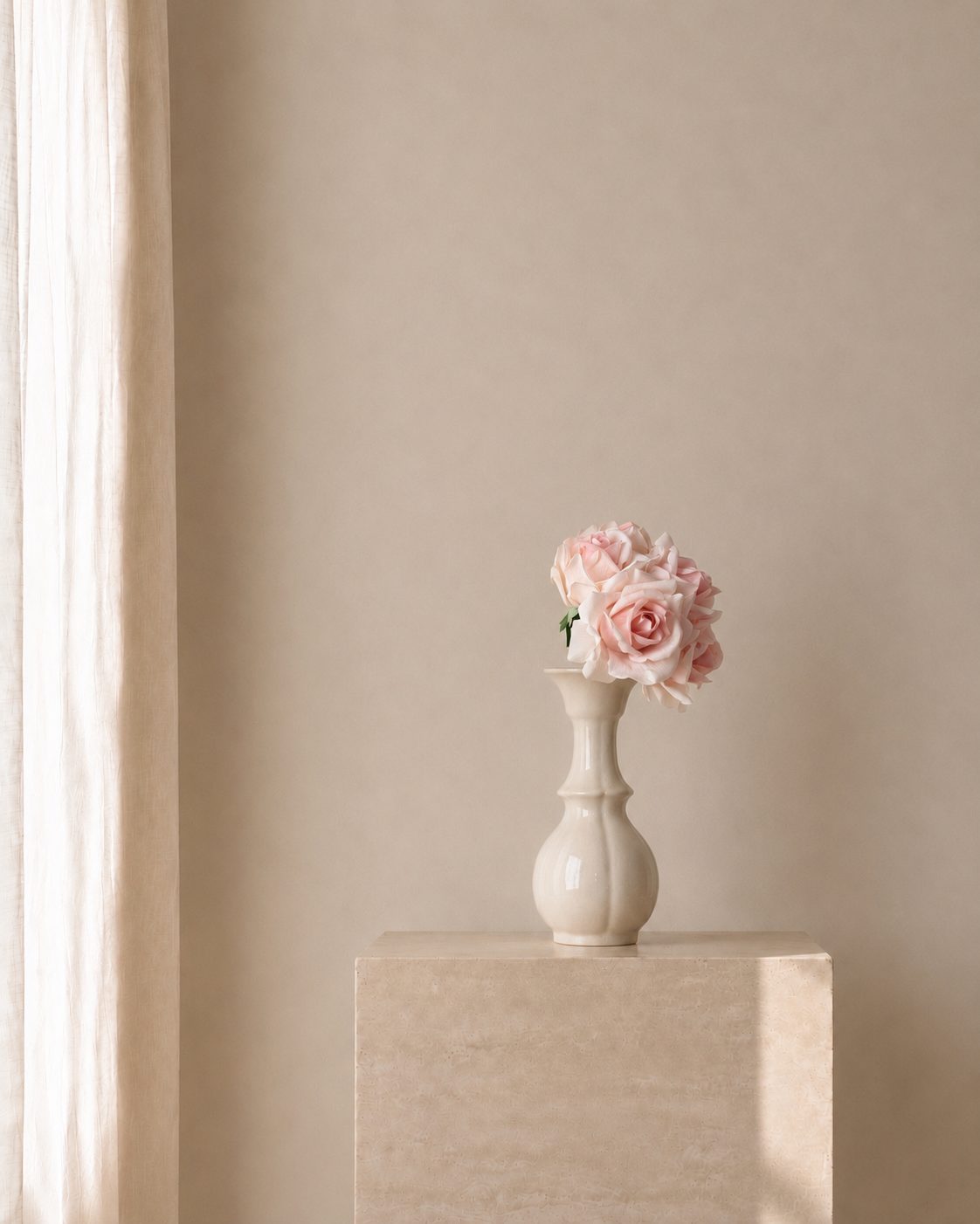 Blush Rose Porcelain Posy