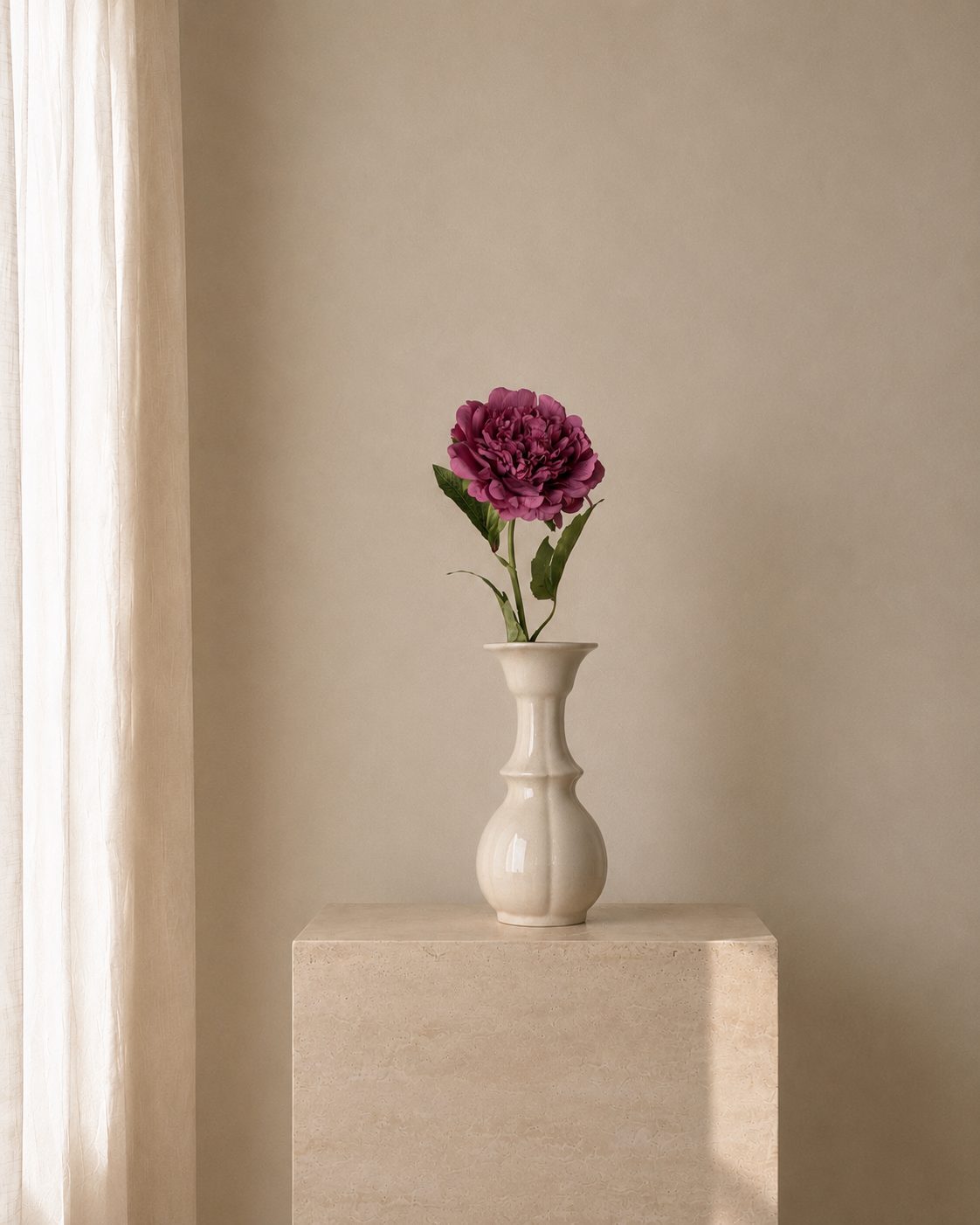 Magenta Dahlia Petite Vase