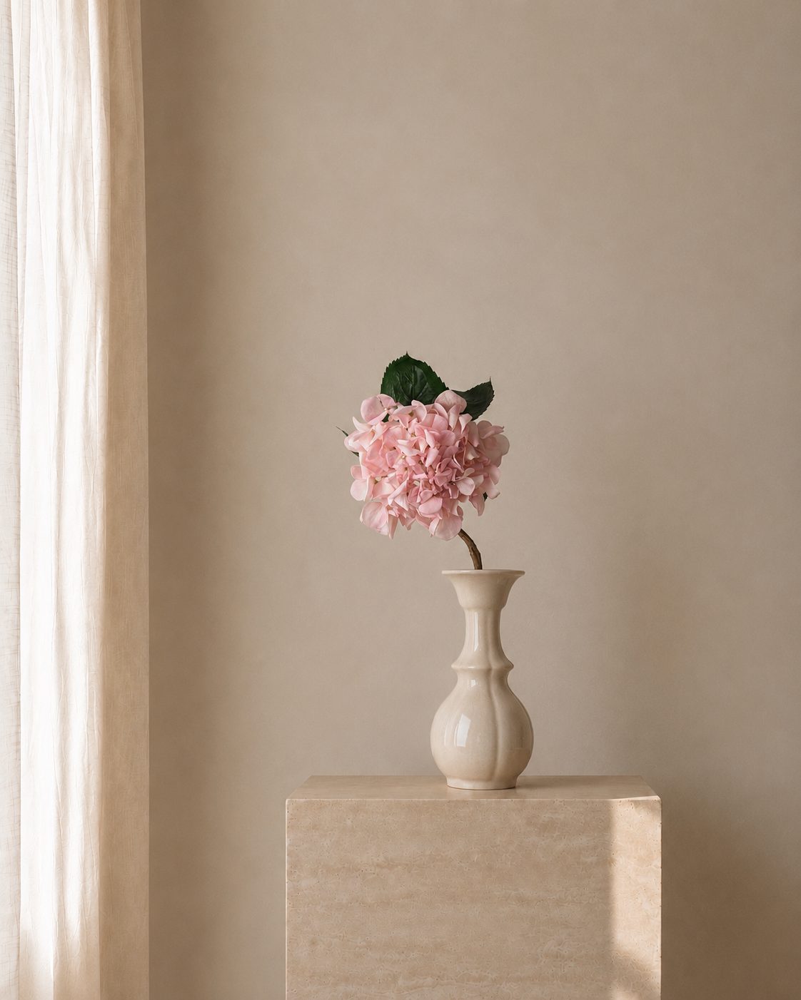 Blush Hydrangea Salon Vase
