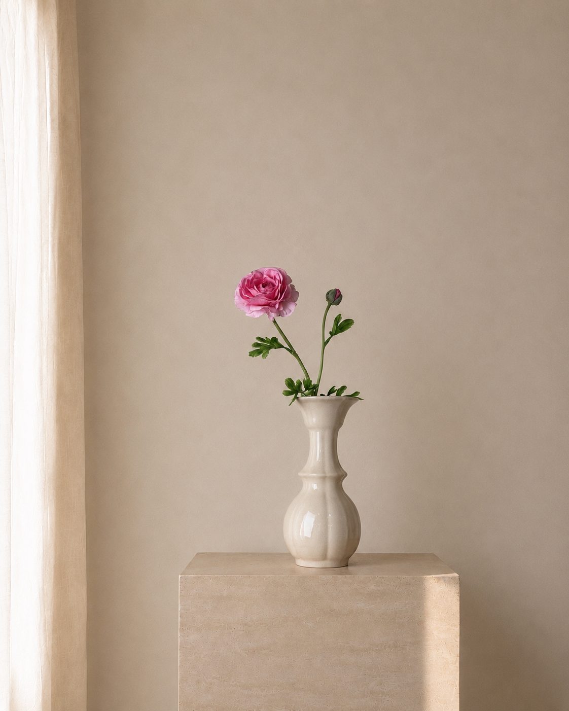 Pink Ranunculus Petite Vase