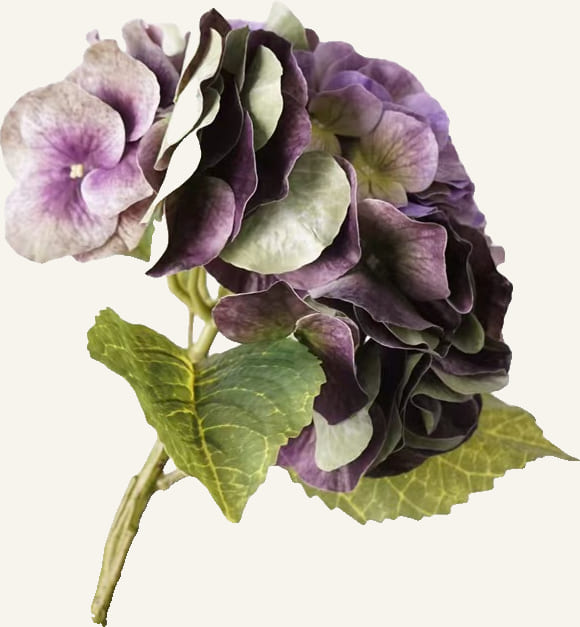 Indigo Hydrangea Petite Vase