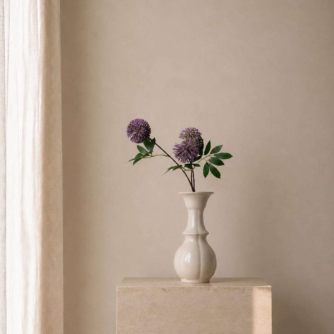 Aubergine Allium Branch