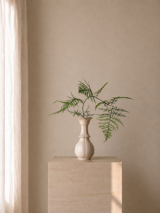 Lace Fern Porcelain Vase